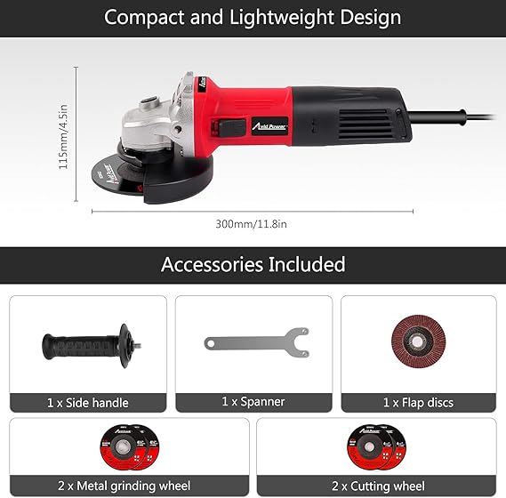 AVID POWER 7.5A 4.5" Angle Grinder